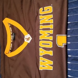 Wyoming Cowboys brown & gold jersey